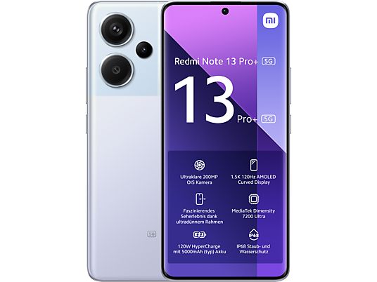 XIAOMI Redmi Note 13 Pro+ 5G - Smartphone (6.67 ", 256 GB, Aurora Purple)