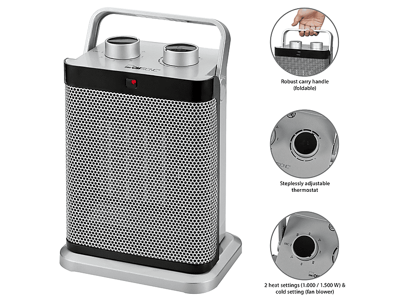 Clatronic HL 3631 Heizlüfter (1500 Watt) — Foto 4 von 5