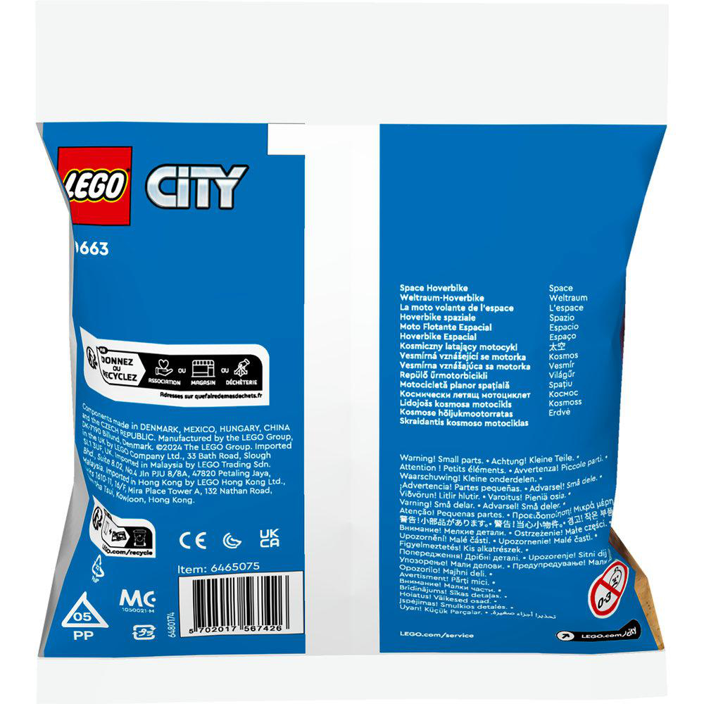 LEGO City 30663 Weltraum-Hoverbike Bausatz, Mehrfarbig