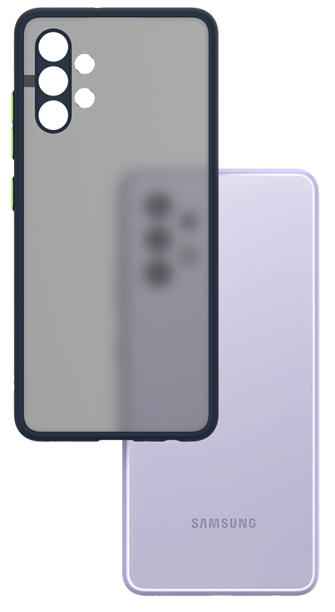 Két telefon: egy fekete telefon tokban és egy lila telefon.