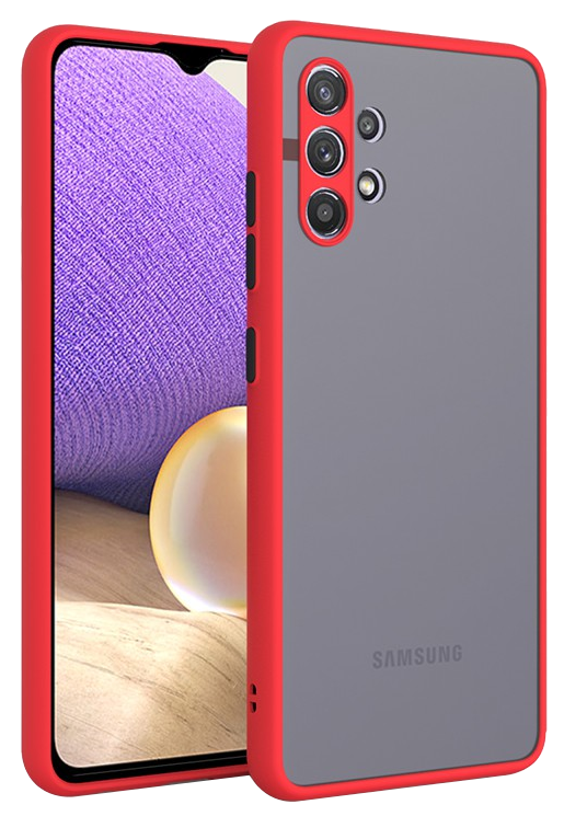 CASE AND PRO Samsung Galaxy S24 Ultra műanyag tok, piros-fekete (MATT-S24U-RBK)