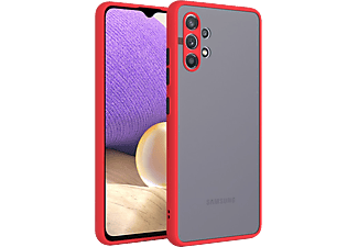 CASE AND PRO Samsung Galaxy S24 Ultra műanyag tok, piros-fekete (MATT-S24U-RBK)