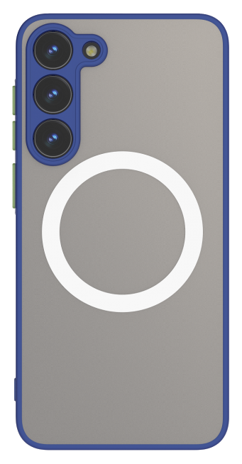 CASE AND PRO Samsung Galaxy S24 mágneses műanyag tok, kék-zöld (MATTM-S24-BLG)