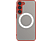 CASE AND PRO Samsung Galaxy S24 mágneses műanyag tok, piros-fekete (MATTM-S24-RBK)