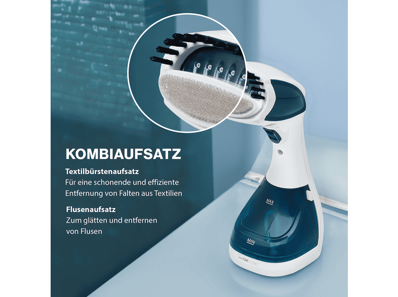 Clatronic DB 3717 Dampfbürste (1100 Watt Wassertank, Weiß) — Foto 5 von 5