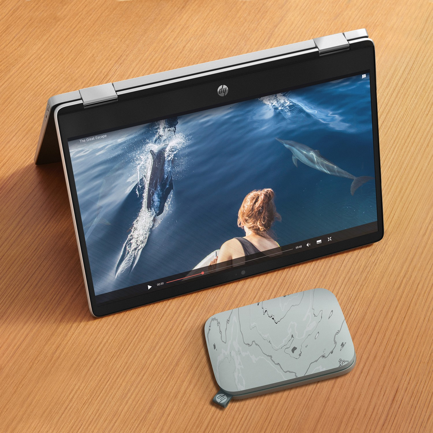 HP Chromebook x360 14B-CB0008NB - 14 pouces - Full-HD - Intel Celeron N4500 - 4 GB - 64 GB - UHD Graphics