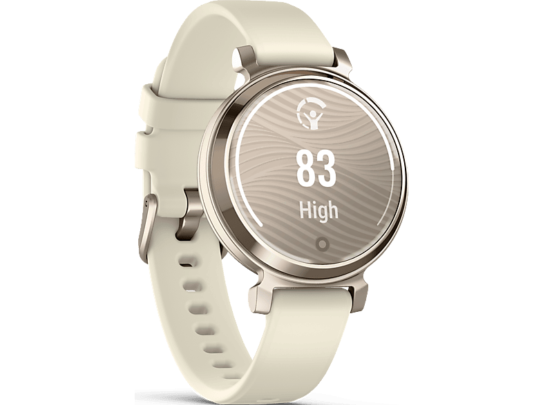 GARMIN Lily 2 - Smartwatch (110 175 mm, Silikon, Kokosnuss/Cremegold)