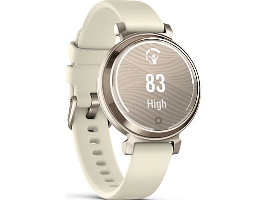 GARMIN Lily 2 - Smartwatch (110 - 175 mm, silicone, Blanc coco/crème or)