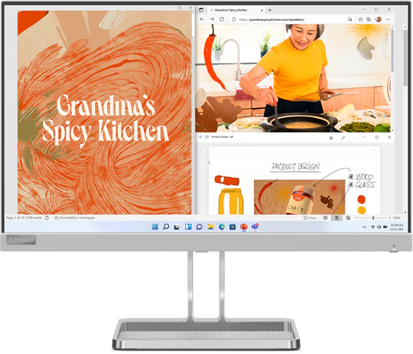 LENOVO L22I-40 21,5'' Sík FullHD 75 Hz 16:9 FreeSync IPS LED Monitor