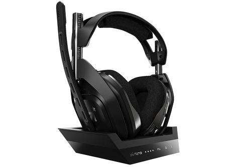 ASTRO GAMING Headsets Headset Gaming PlayStation® Schwarz Station for 4/5/PC, PlayStation MediaMarkt Wireless Over-ear 4 Base + A50 