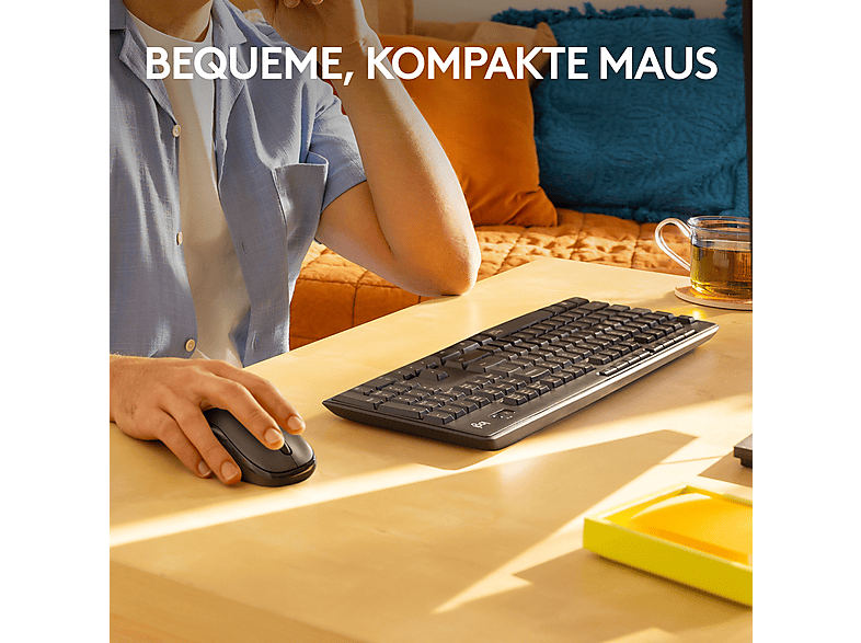 Thumbnail - LOGITECH MK295 , Tastatur & Maus Set, kabellos, Graphite