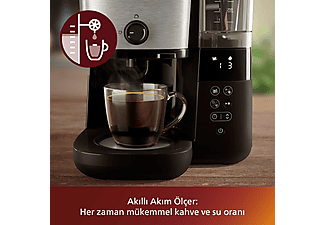 PHILIPS HD7888/01 All In One Brew Öğütücülü Filtre Kahve Makinesi Siyah Krom_3