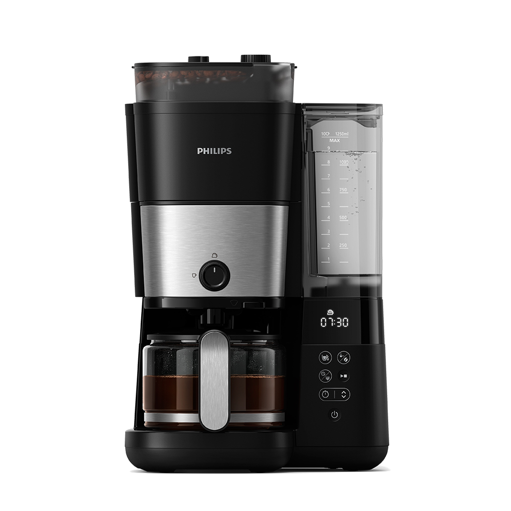 PHILIPS HD7888/01 All In One Brew Öğütücülü Filtre Kahve Makinesi Siyah Krom