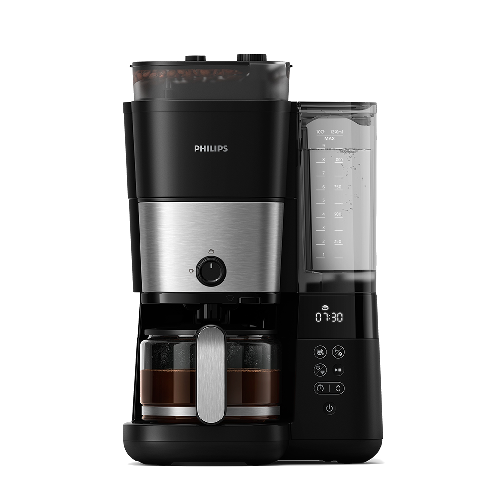 HD7888/01 All In One Brew Öğütücülü Filtre Kahve Makinesi Siyah Krom