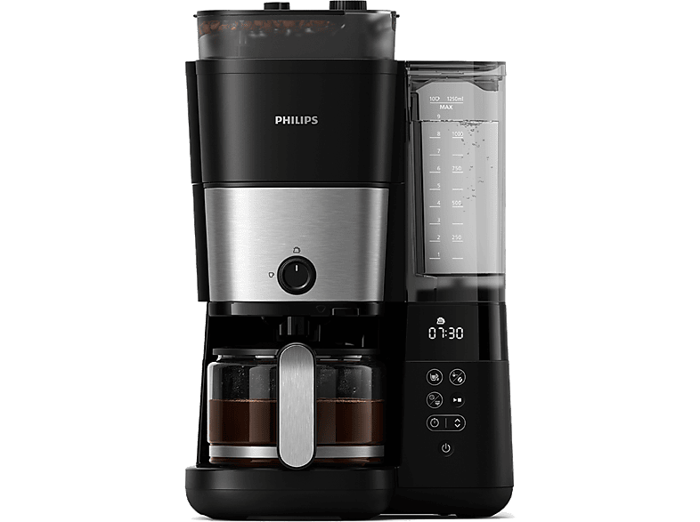 PHILIPS HD7888/01 All In One Brew Öğütücülü Filtre Kahve Makinesi Siyah Krom