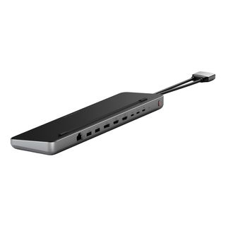 SATECHI ST-DDSM - Dual Dock USB-C e supporto (Grigio siderale)