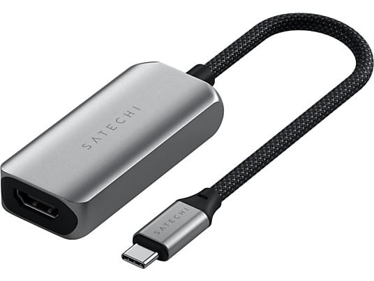 SATECHI ST-AC8KHM - Adattatore da USB-C a HDMI 2.1 8K (Grigio siderale)