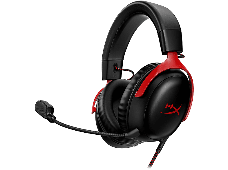 HyperX Cloud III Cuffie Gaming, Nero/Rosso