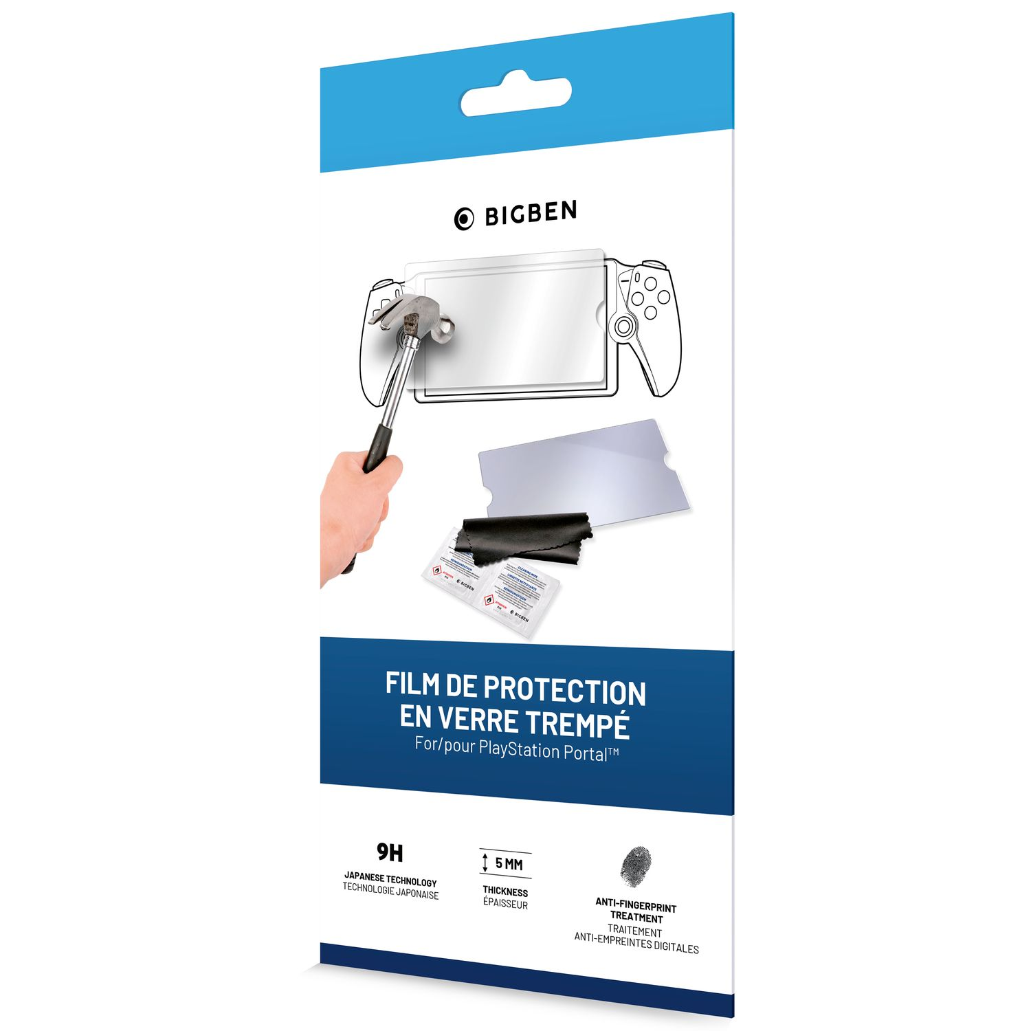 NACON Protection d'écran en verre trempé Playstation Portal (PSPORTALTEMPGLASS)
