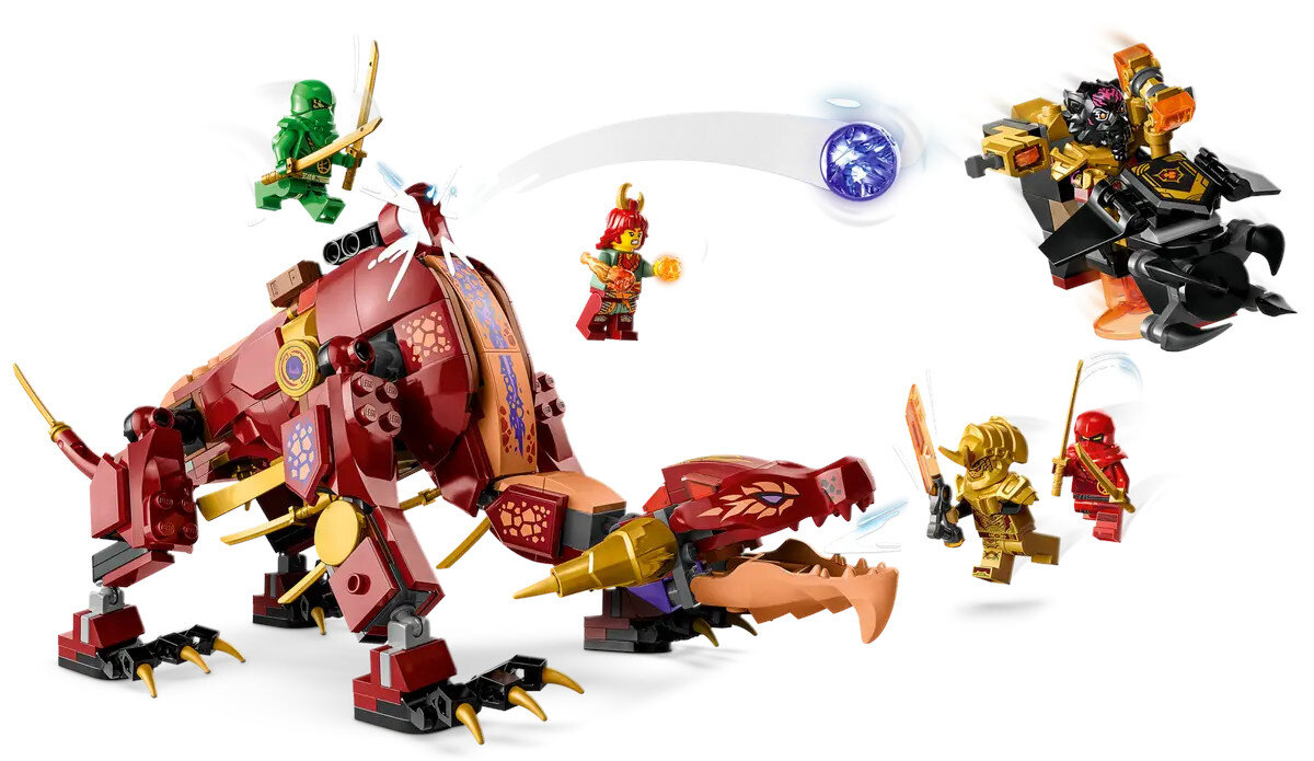Klocki LEGO Ninjago Lawowy smok zmieniający się w falę ognia (71793)