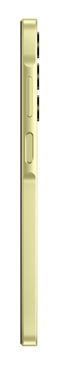 Widok z boku złotego smartfona z czarnymi obiektywami aparatu i przyciskami.