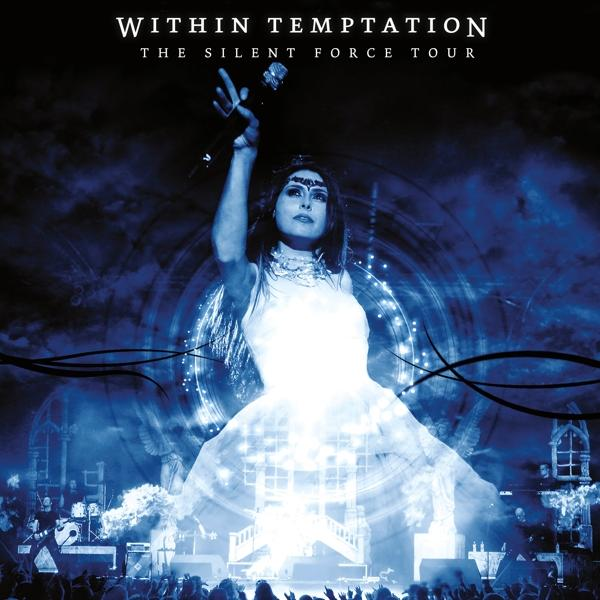 Albumborító egy éneklő nőt ábrázol. A szöveg a 'Within Temptation The Silent Force Tour'.