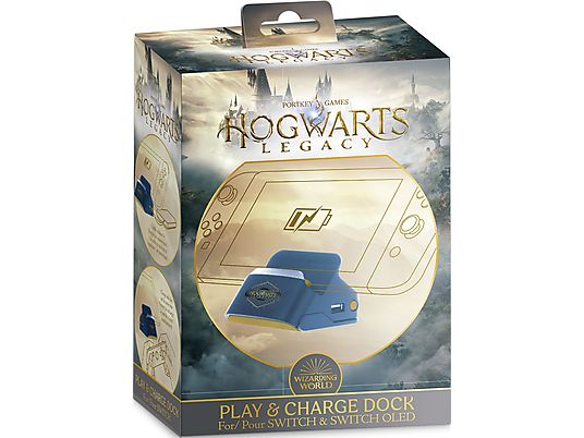 FREAKS AND GEEKS Switch 2 in 1 - Harry Potter: Hogwarts Legacy - Dock et support (Bleu/or)