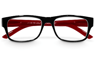 HAMA 96208 Olvasószemüveg, műanyag, fekete és piros, +2,0 dpt