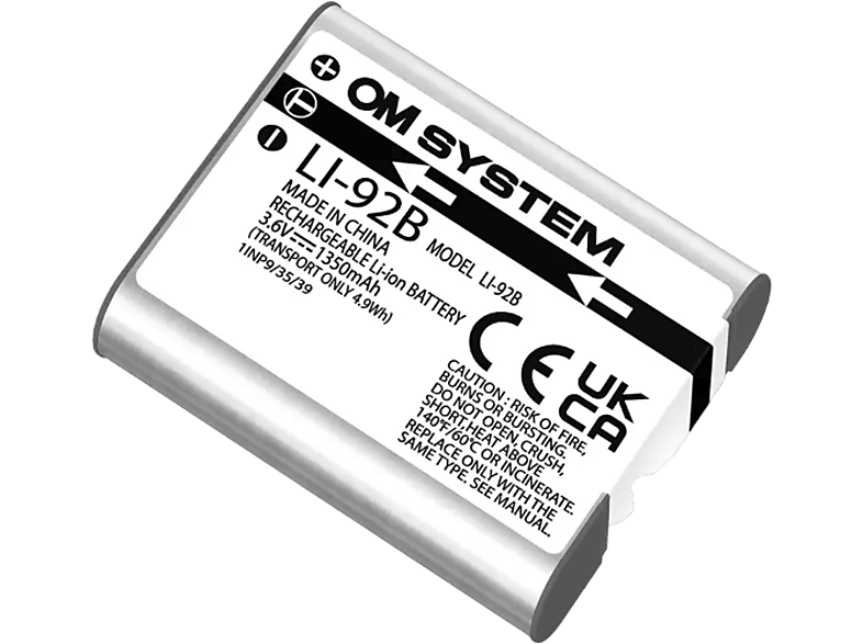 OLYMPUS LI-92B - Ersatzakku (Grau/Silber)