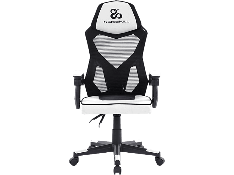 Newskill Eros Mesh, Carga máx. 150 kg, Respaldo mallado, Tela transpirable, Blanco