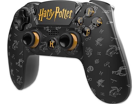 FREAKS AND GEEKS PS4 - Harry Potter - Wireless Controller (Schwarz/Grau/Gold)