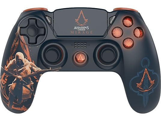 FREAKS AND GEEKS PS4 - Assassin`s Creed Mirage - Wireless Controller (Noir/Marron/Rouge)
