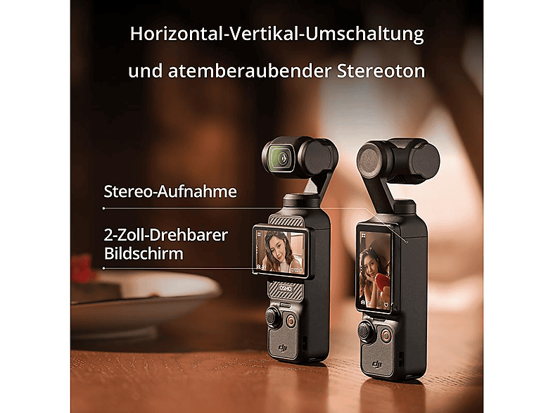 DJI Osmo Pocket 3 Gimbal-Kompaktkamera , Touchscreen