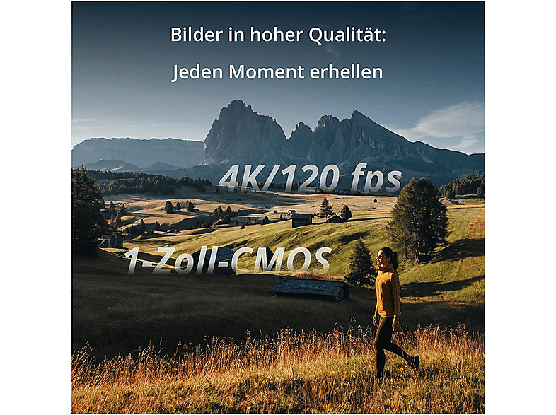 DJI Osmo Pocket 3 Kreativ Combo Gimbal-Kompaktkamera , Touchscreen