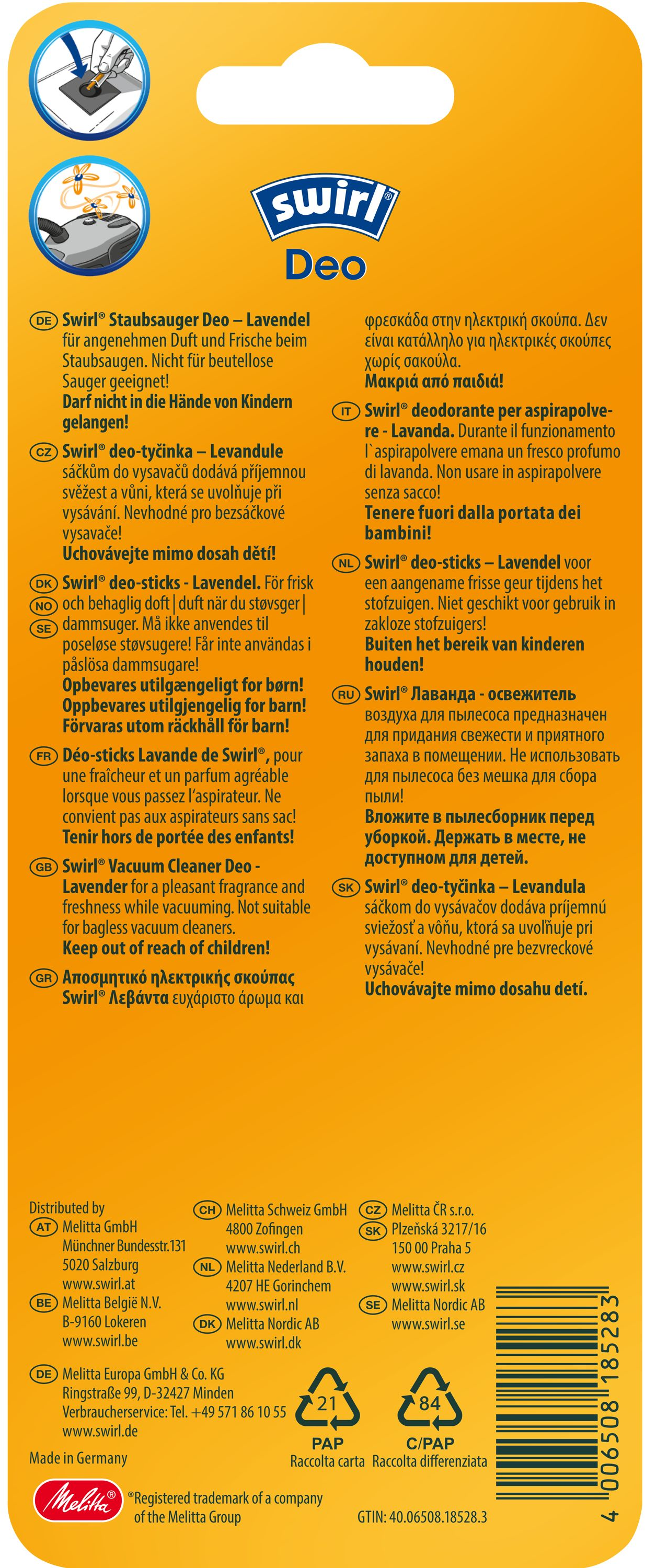 Deo-Verpackung mit Text und Produktdetails.