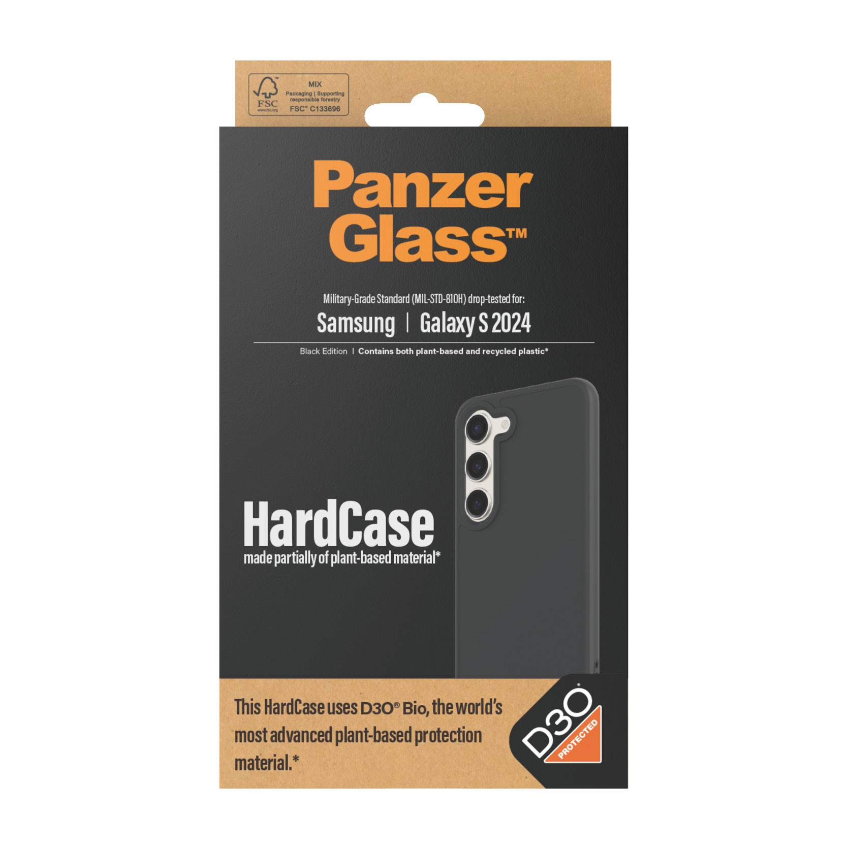 PANZERGLASS Cover HardCase D3O Samsung Galaxy S24 Noir (PZ-1216)