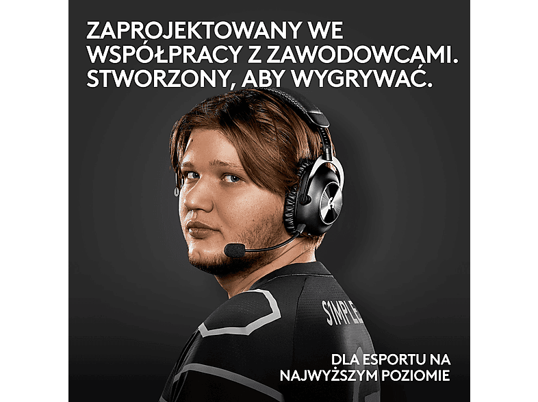 Słuchawki LOGITECH G Pro X 2 Bezprzewodowe, Nauszne, Dźwięk przestrzenny Czarny – zdjęcie 2