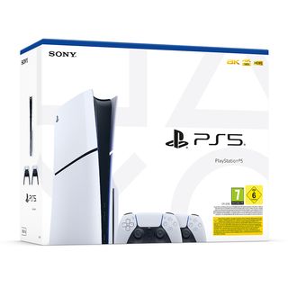 SONY PS5 Disc Slim + DualSense, White