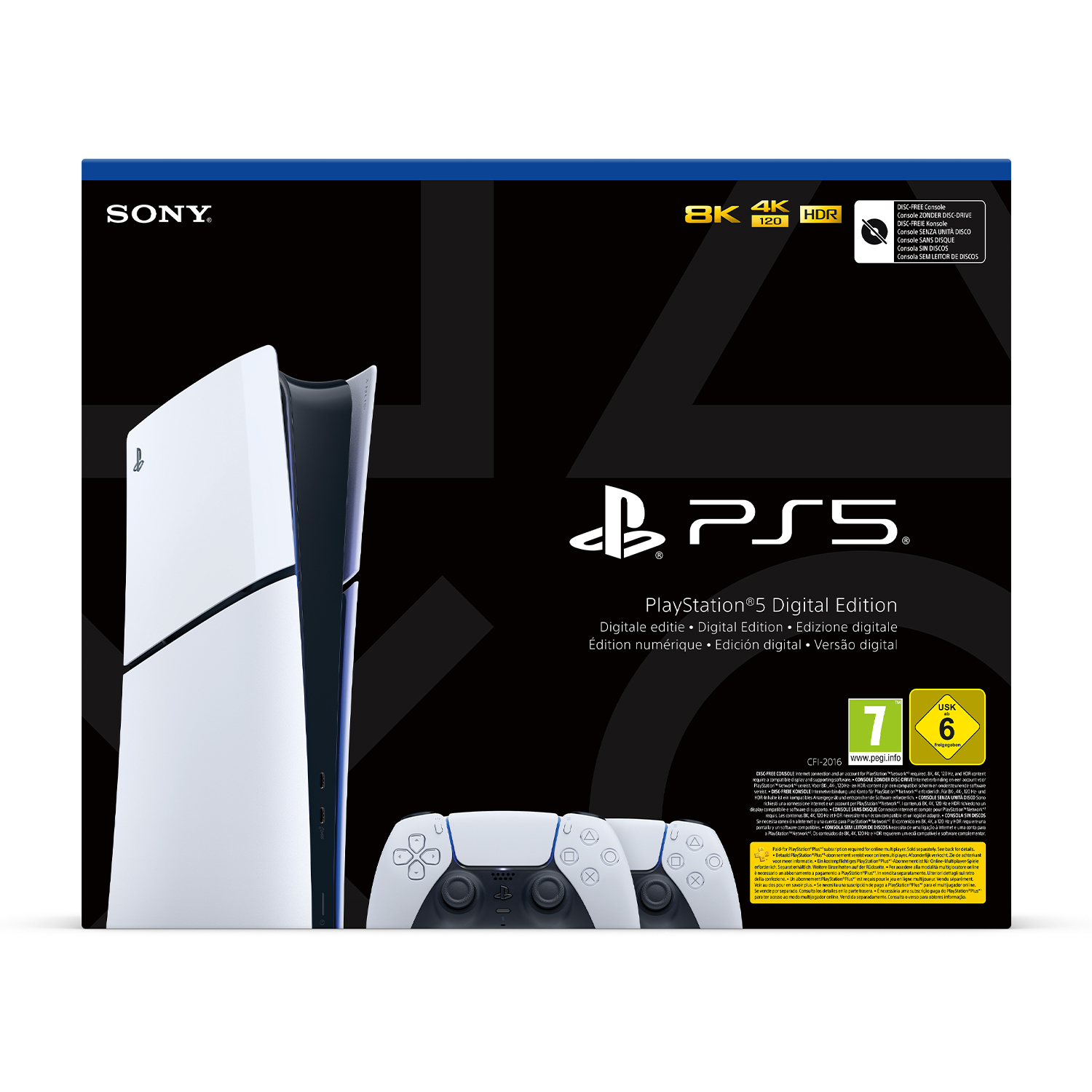 Sony PS5 Slim Dig. + DualSense, White
