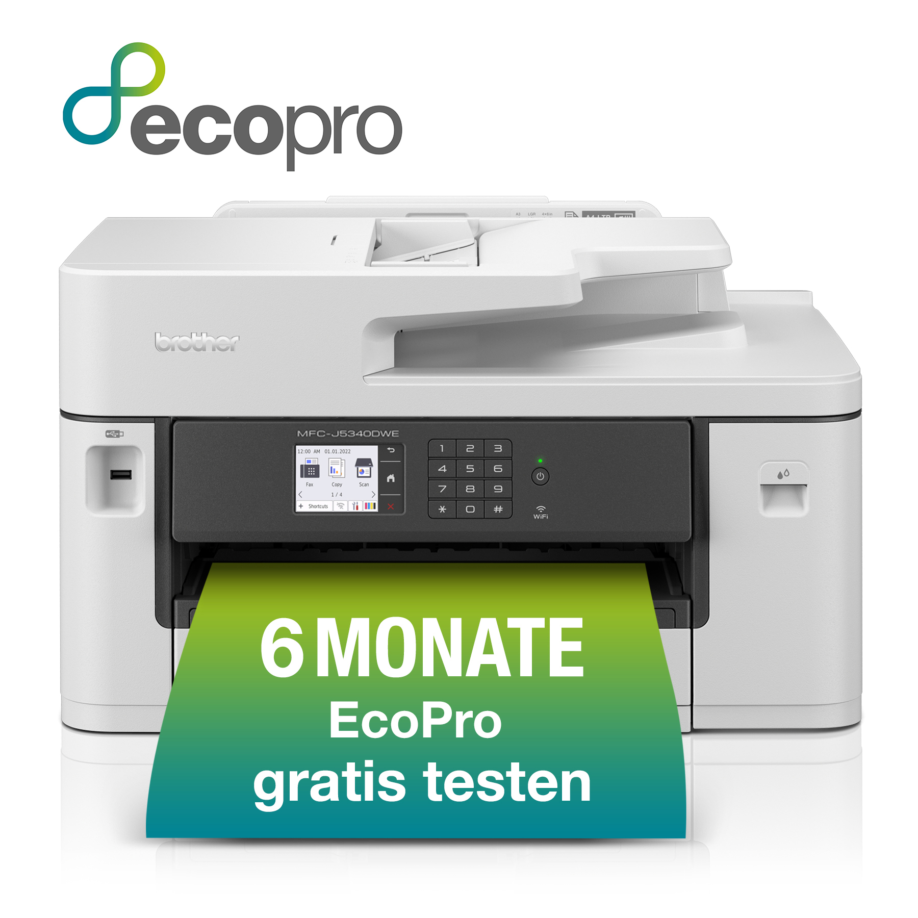 BROTHER MFC-J5340DWE 4-in-1 Tintenstrahl Multifunktionsdrucker WLAN Netzwerkfähig