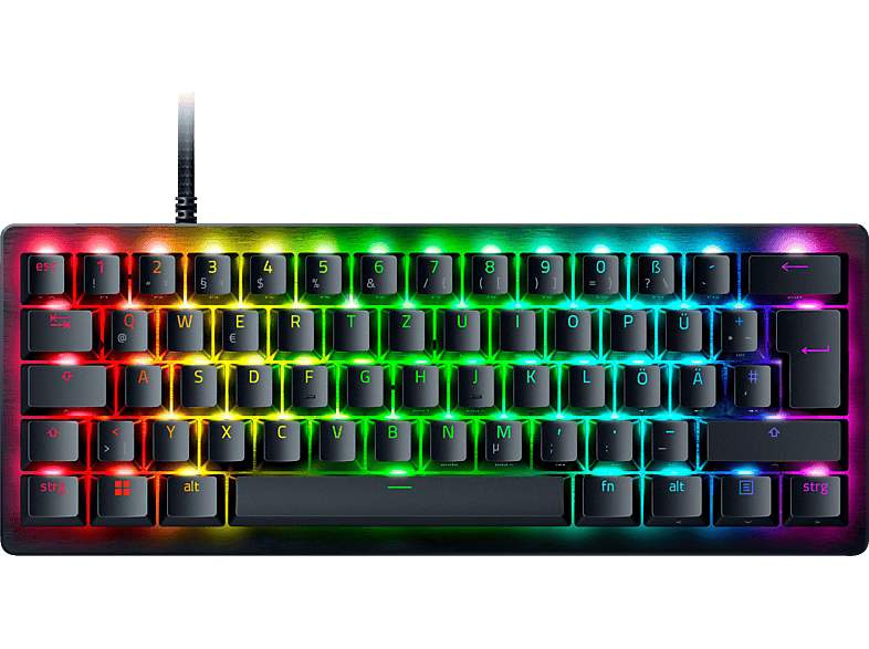RAZER Huntsman Tastatur, Razer Analog Pro Kabelgebunden, Mini, Opto-Mechanical, V3 Gaming Schwarz Optical