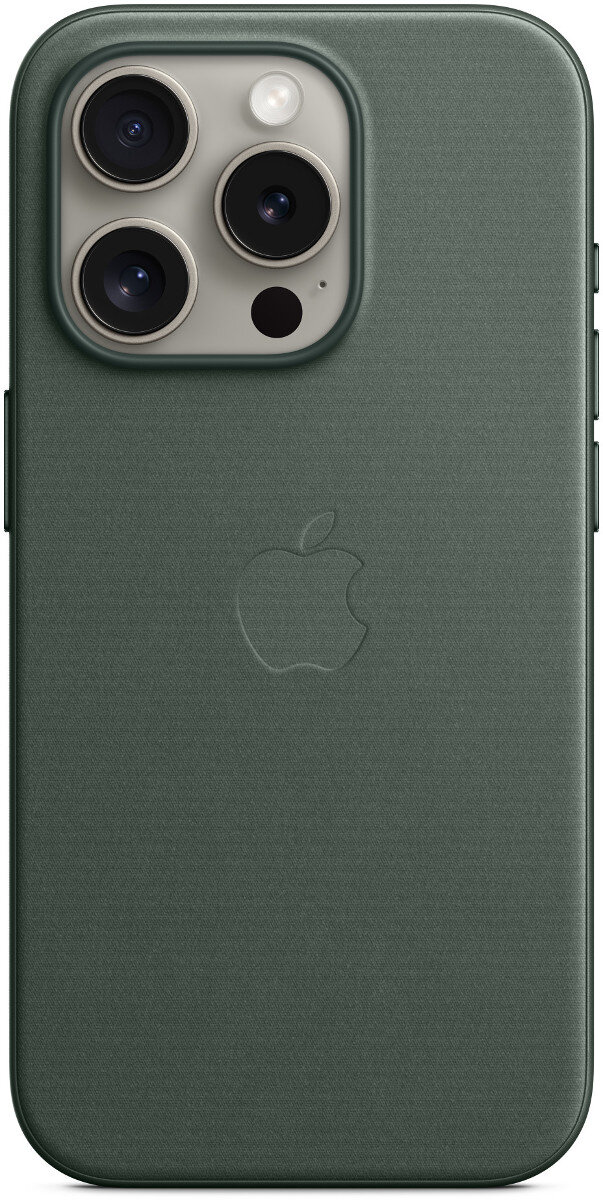 Etui z tkaniny FineWoven z MagSafe APPLE do iPhone 15 Pro Wieczna zieleń (Evergreen) MT4U3ZM/A