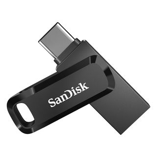 SANDISK Ultra® Dual Drive Go USB Stick, 64 GB, 150 MB/s, Schwarz