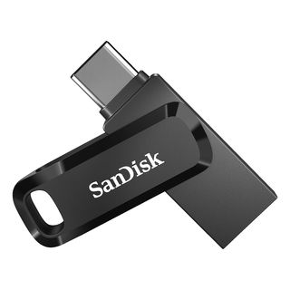 SANDISK Ultra® Dual Drive Go USB Stick, 256 GB, 400 MB/s, Schwarz