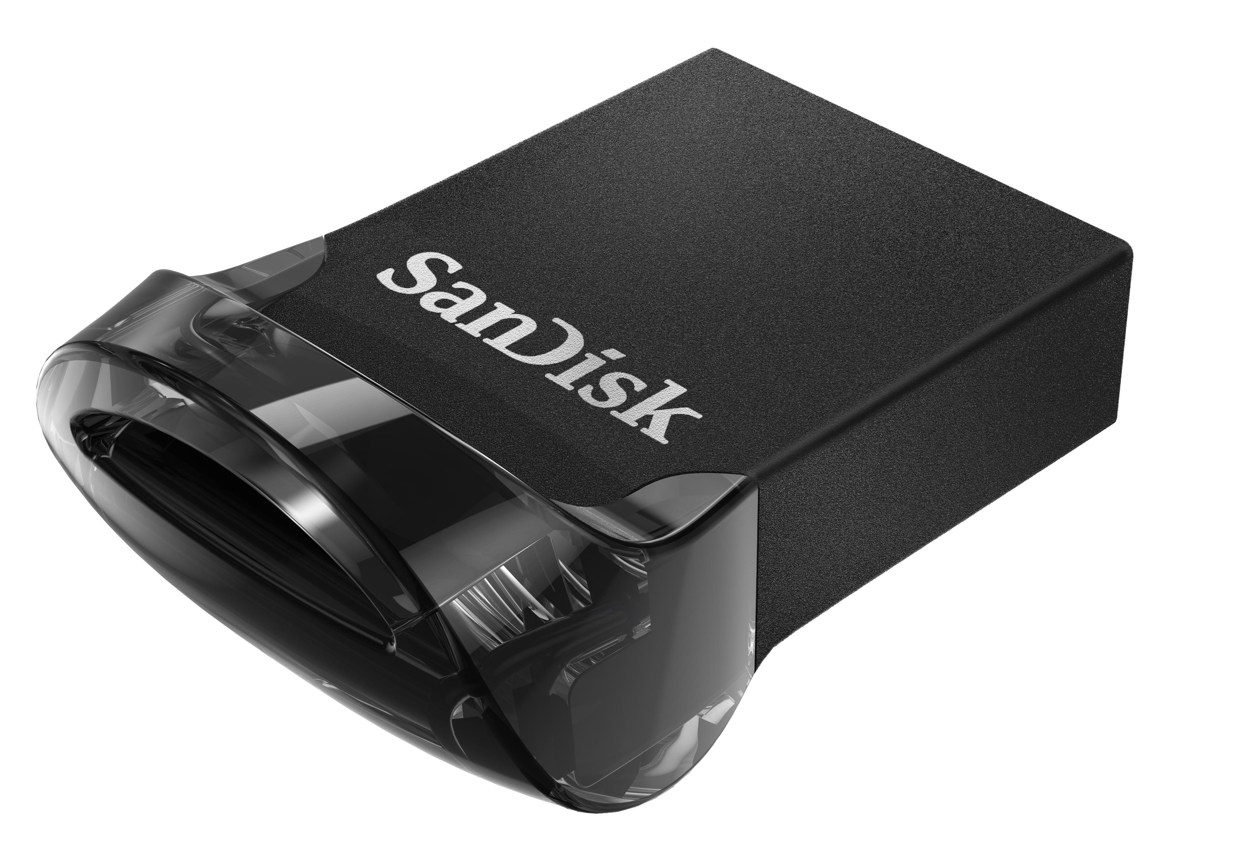 SANDISK Ultra® Fit USB Flash-Laufwerk, Schwarz 400 256 GB, MB/s