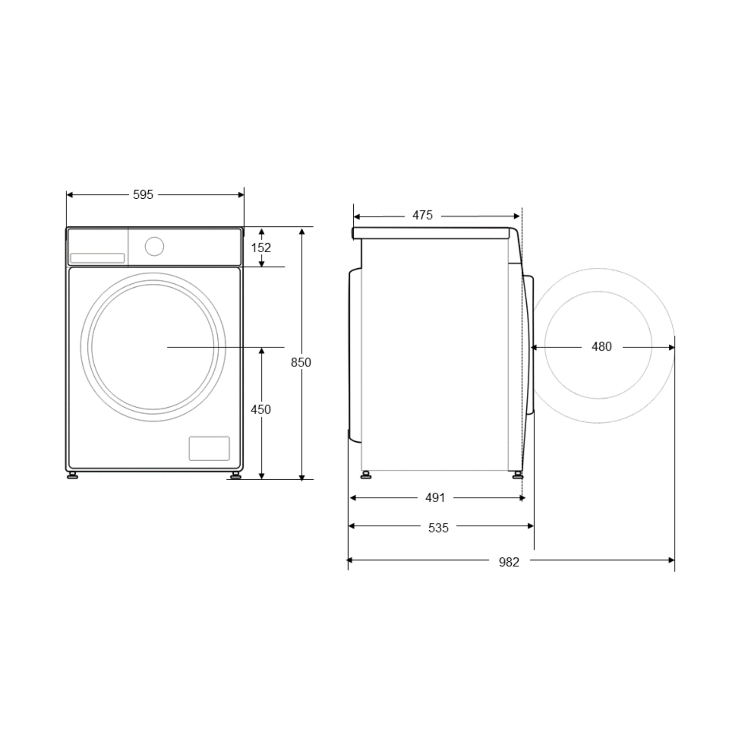 OK. OWM 7126 B Wasmachine (7 kg, 1400 rpm, B)