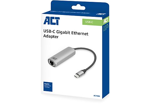 ACT AC7080 USB-C-naar-Gigabitethernet-adapter