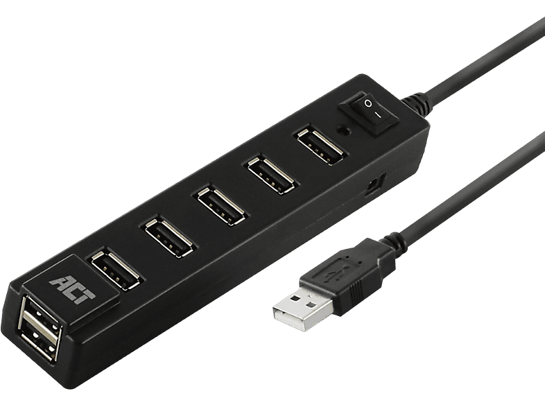 Act Ac6215 Usb-hub 7 Poorts Aan/uit-schakelaar afbeelding