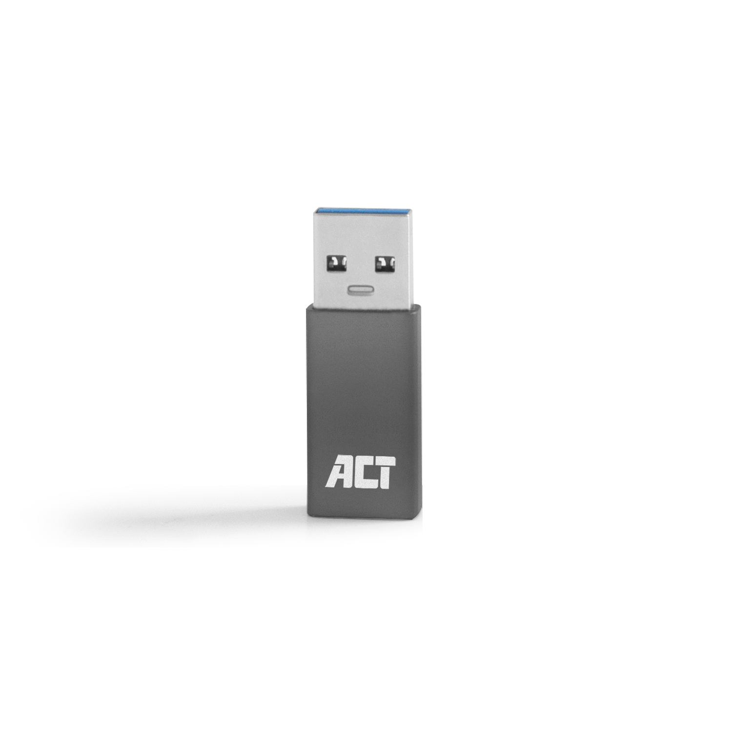 A USB drive with the 'ACT' logo on a white background.