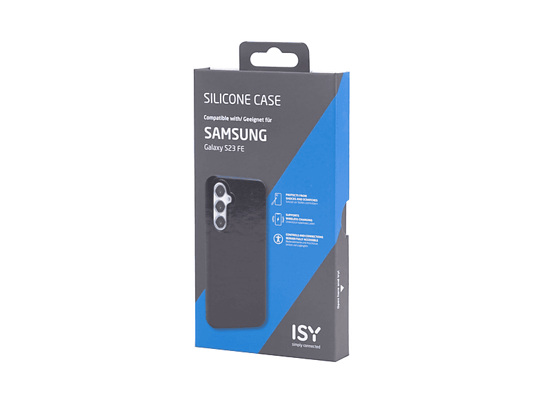 ISY ISC 2341 Silikon Handyhülle für Samsung Galaxy S23 FE Backcover, für Samsung Galaxy S23 FE, Schwarz; Schutzhülle — Foto 2 von 2